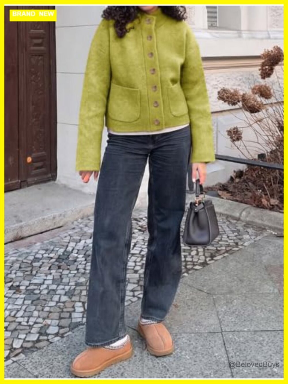 Chunky Knit Cardigan Sweater Button Down Open Front Long Sleeve with Pockets - Picture 5 of 6